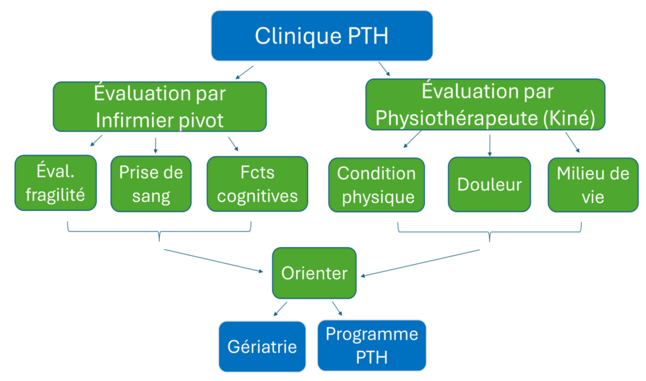 Trajectoire des soins proposée pour une PTH 2